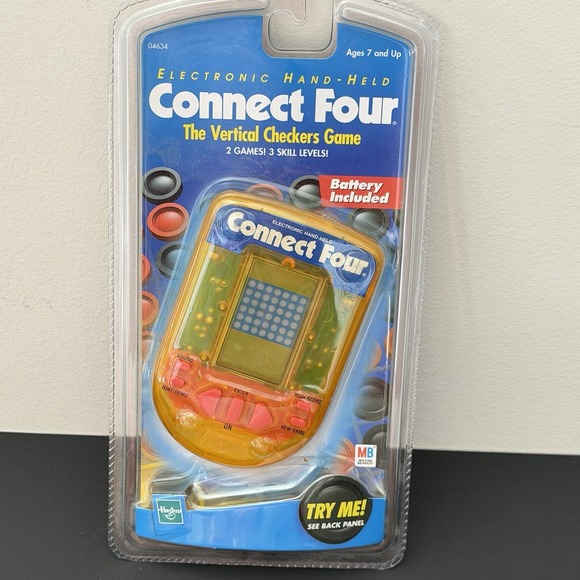 Hasbro Other - Milton Bradley 1999 Hasbro Connect Four Electronic Handheld Game Vintage NOS